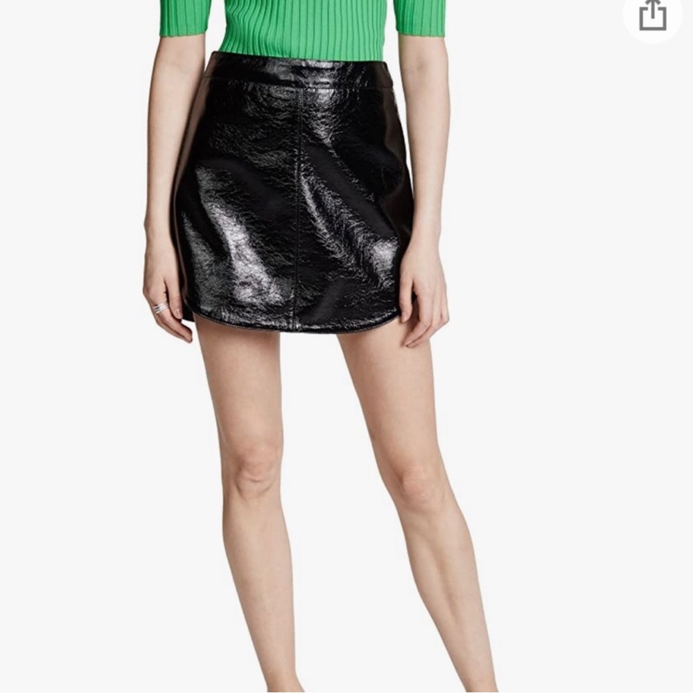 BB Dakota Retro Royalty Faux Patton Leather Black Mini Sz 2
